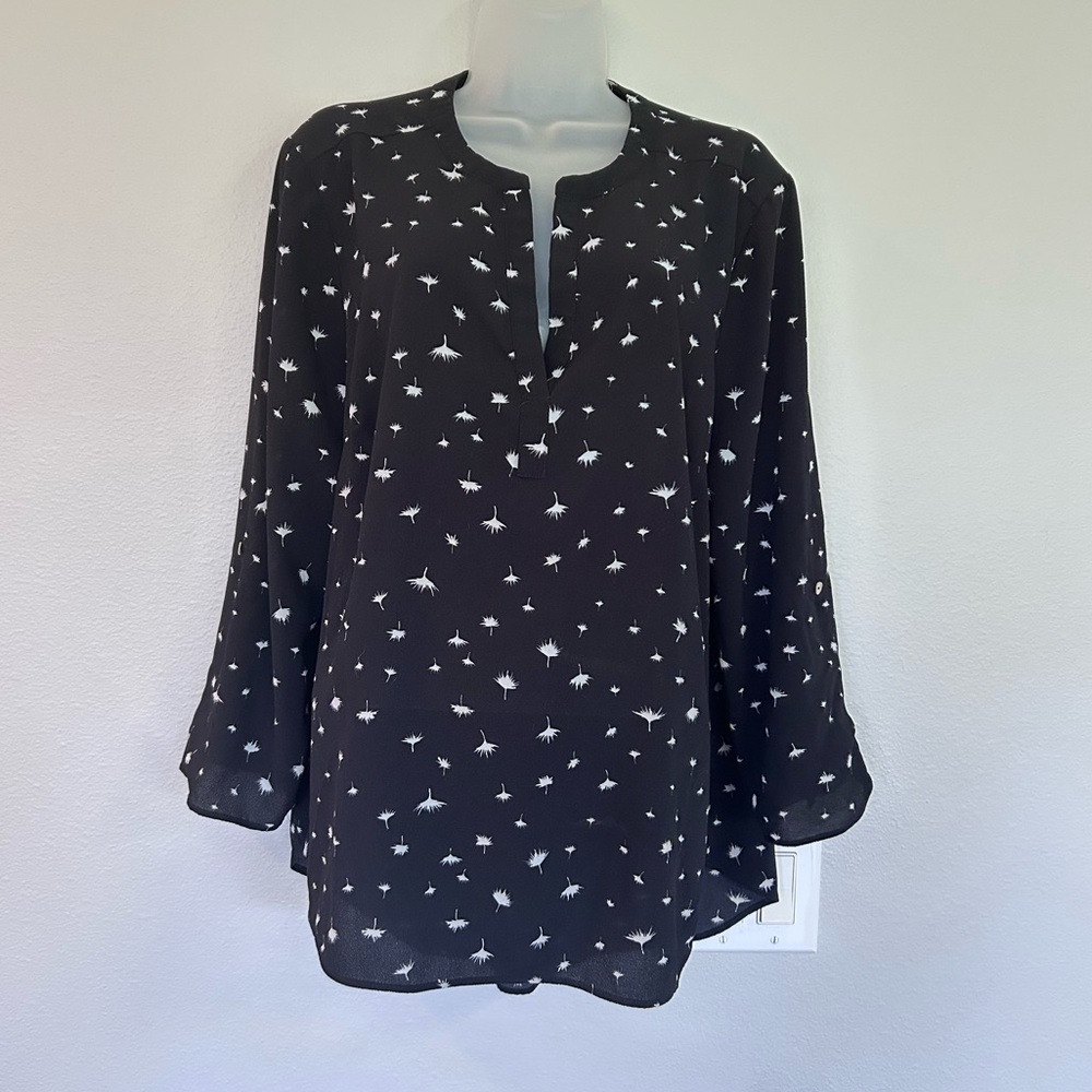 Danielrainn feminine loose fitting top dandelion puff print XL - Picture 1 of 11